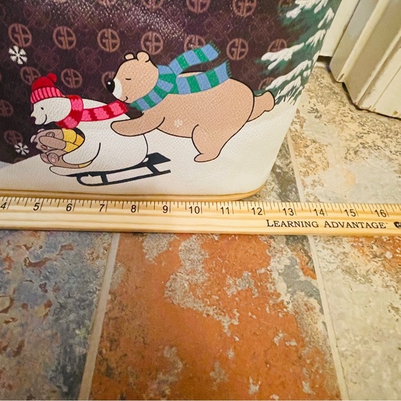 🎄SALE!! NWT Frisky, Fun Giani Bernini Christmas Holiday Tote & Matching Wallet!! - Picture 7 of 16